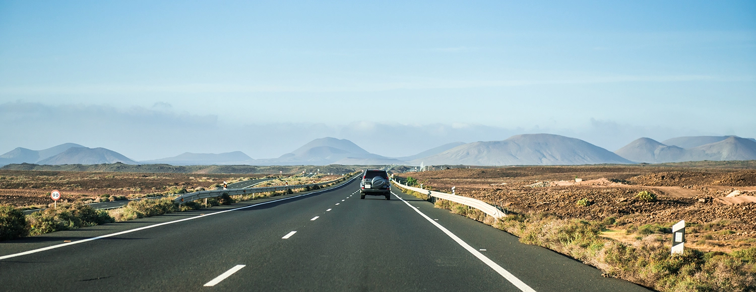 highway disappears into the distance